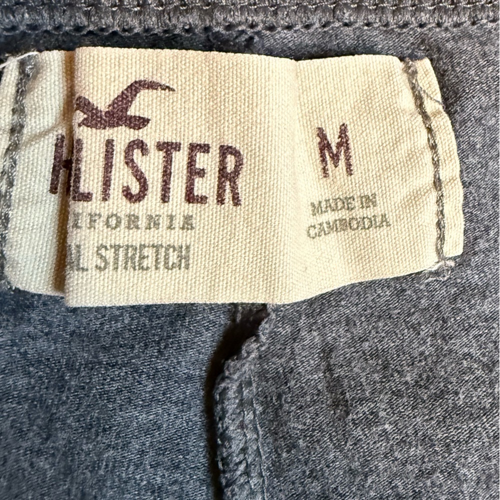 Vintage Hollister Heather grey Lounge Pants fold over yoga capris - Picture 3 of 8